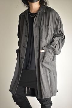 Pigmented Viera Shop Coat"Charcoal" / 顔料刷りビエラショップコート"チャコール"