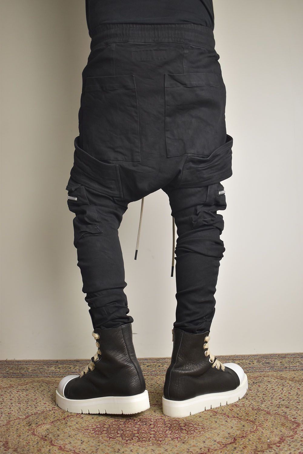 Denim  Cargo Sarouel Skinny"Black"/デニムカーゴサルエルスキニー"ブラック"