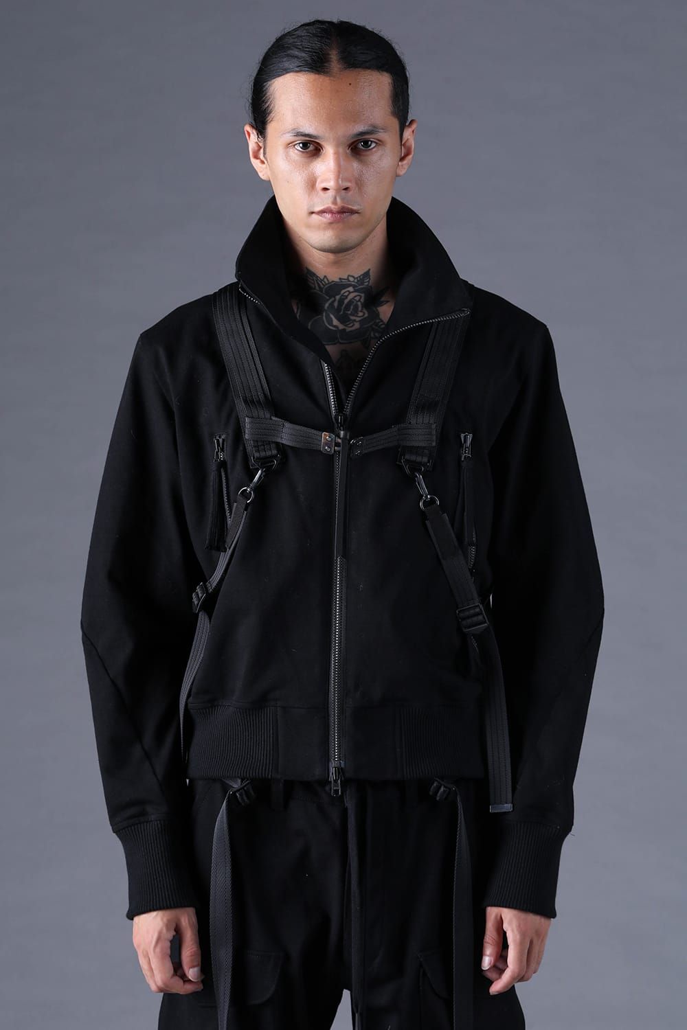《2027SS先行予約分》Dry Jersey Harness Belt Blouson"Black" / ドライジャージハーネスベルトブルゾン"ブラック"