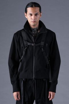 《2027SS先行予約分》Dry Jersey Harness Belt Blouson"Black" / ドライジャージハーネスベルトブルゾン"ブラック"