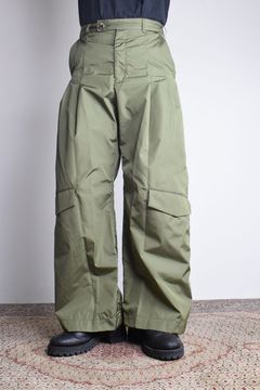 Shingle Flap Baggy Trousers "Military Green" / シンフラップバギートラウザー"ミリタリーグリーン"