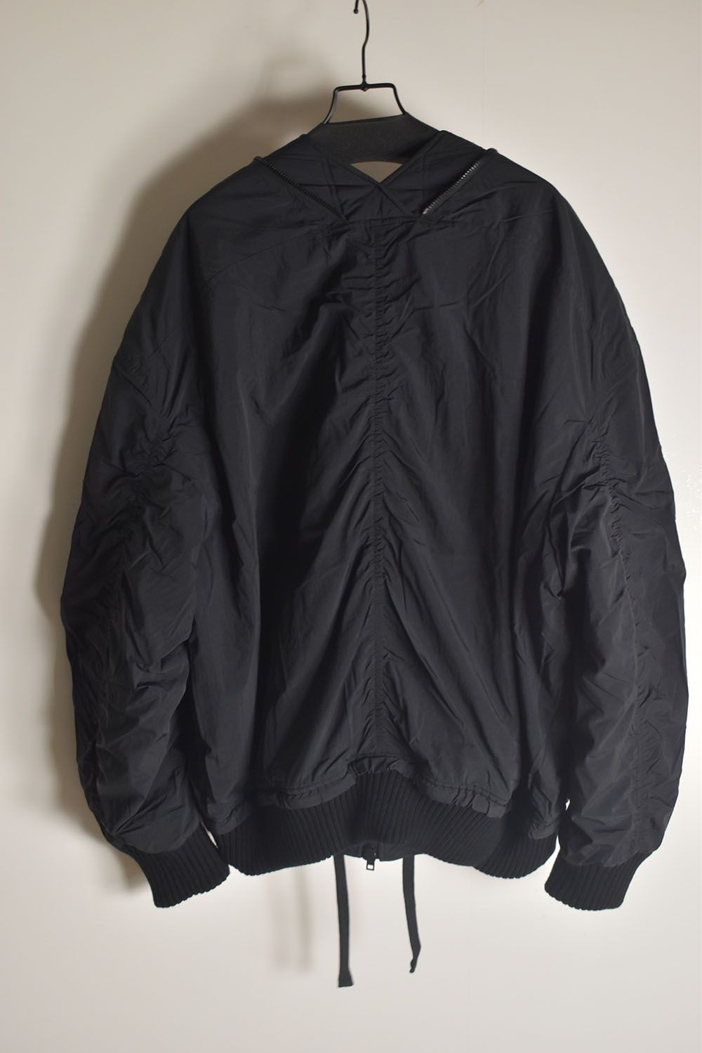 Over Sized Bomber Jacket"Black" / オーバーサイズボンバージャケット"ブラック"
