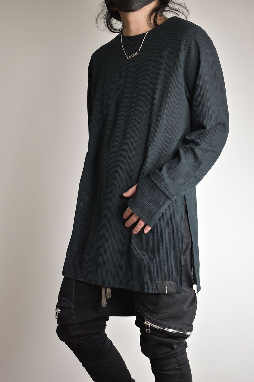 Base Layer Round Neck"Black"/ベースレイヤーラウンドネック"ブラック"