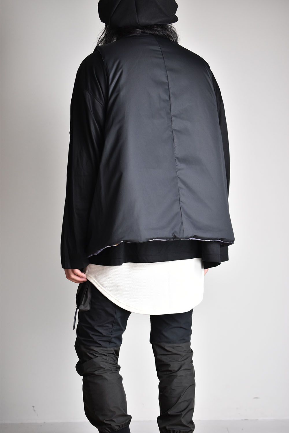 Reversible Padding Vest"Black Mix"/リバーシブルパディングベスト"ブラックミックス"