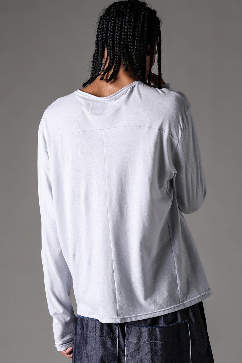 《2027SS先行予約》Switching Long Sleeve "Black / Ivory / Greige / Ice Blue / Pale Shell" / スウィッチングロングスリーブ"ブラック/アイボリー/グレージュ/アイスブルー/ペイルシェル"