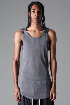 《2027SS先行予約》Regular Rib Tank Top"Grey" / レギュラーリブタンクトップ "グレー"