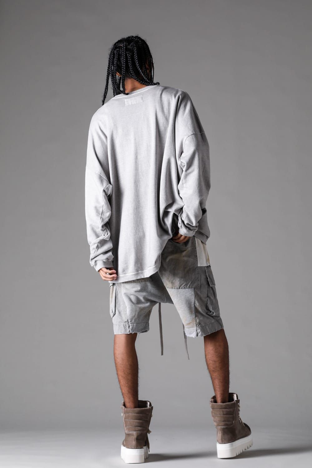 《2027SS先行予約》Vintage Cargo Shorts"Black × Brown / Grey × L.Grey / Ivory" / ヴィンテージカーゴショーツ"ブラック×ブラウン / グレー×ライトグレー / アイボリー"