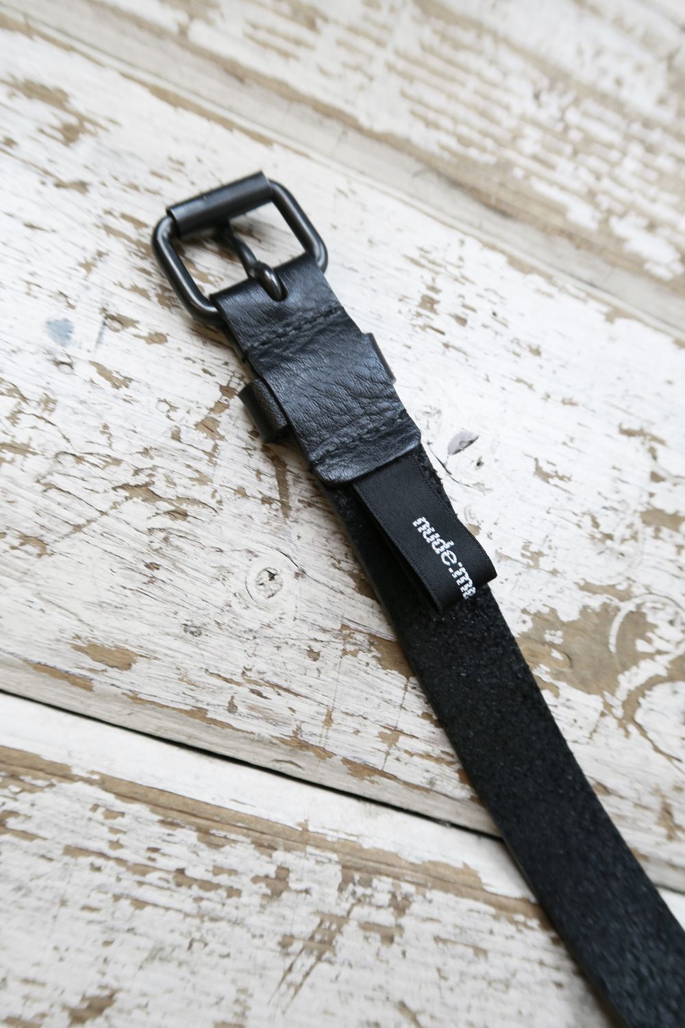 Leather Belt"Black" / ロングレザーベルト"ブラック"
