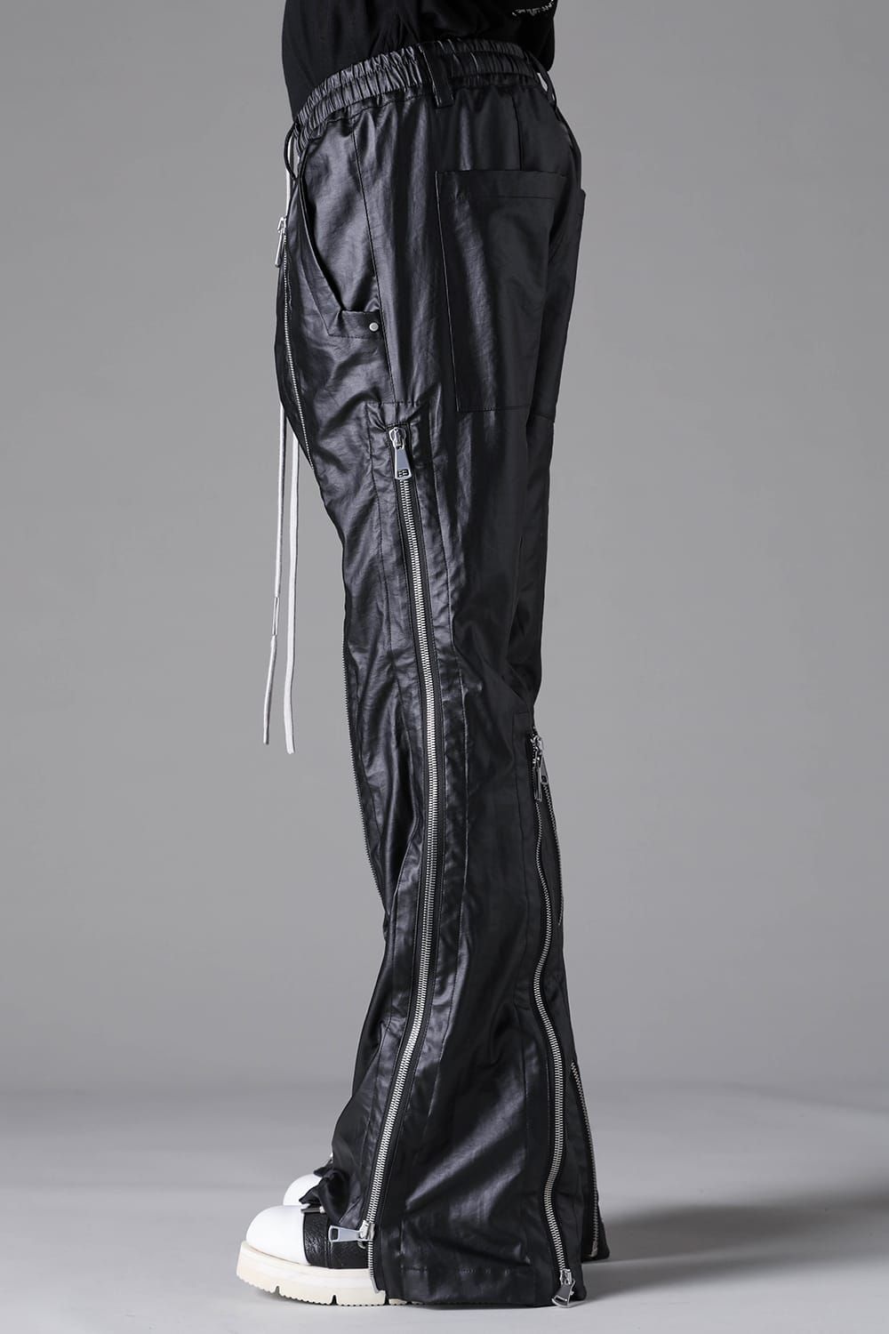 《2026AW先行予約》Zipped Fared Pants"Black" / ジップフレアパンツ"ブラック"