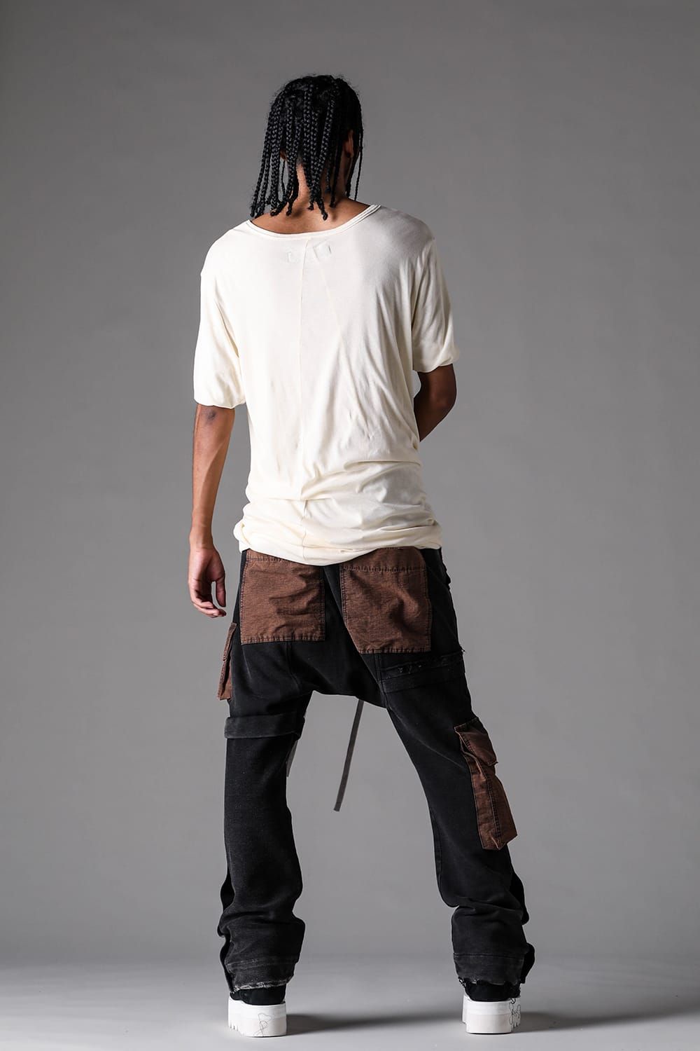 《2027SS先行予約》Sheer High Twist Rib Double Layered Tee "Black / L.Beige / L.Grey / D.Grey" / シアーハイツイストリブレイヤードTee"ブラック /ライトベージュ /ライトグレー/ ダークグレー"
