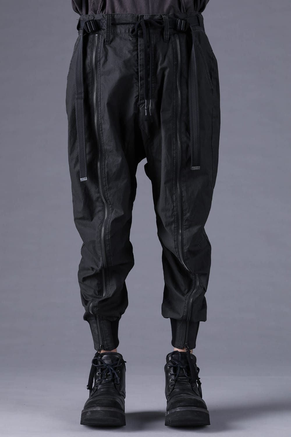 《2027SS先行予約分》Pigment-Coated Parachute Jog Pants"Black" / 顔料コーティングパラシュートジョグパンツ"ブラック"