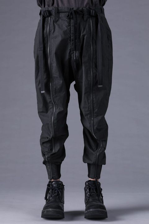 《2027SS先行予約分》Pigment-Coated Parachute Jog Pants"Black" / 顔料コーティングパラシュートジョグパンツ"ブラック"