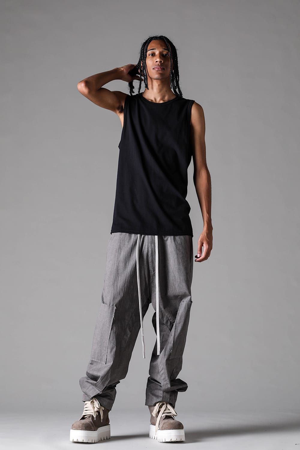 《2027SS先行予約》Regular  Tank Top"Black / Ivory / Grey / Greige" / レギュラータンクトップ "ブラック / アイボリー /グレー / グレージュ"