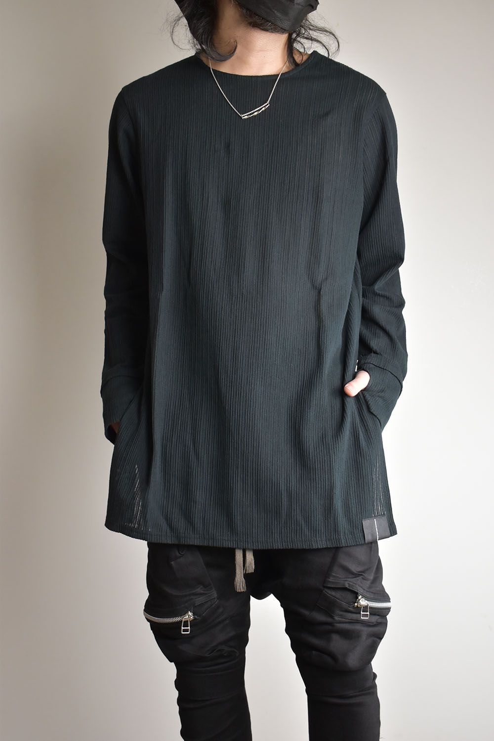 Base Layer Round Neck"Black"/ベースレイヤーラウンドネック"ブラック"