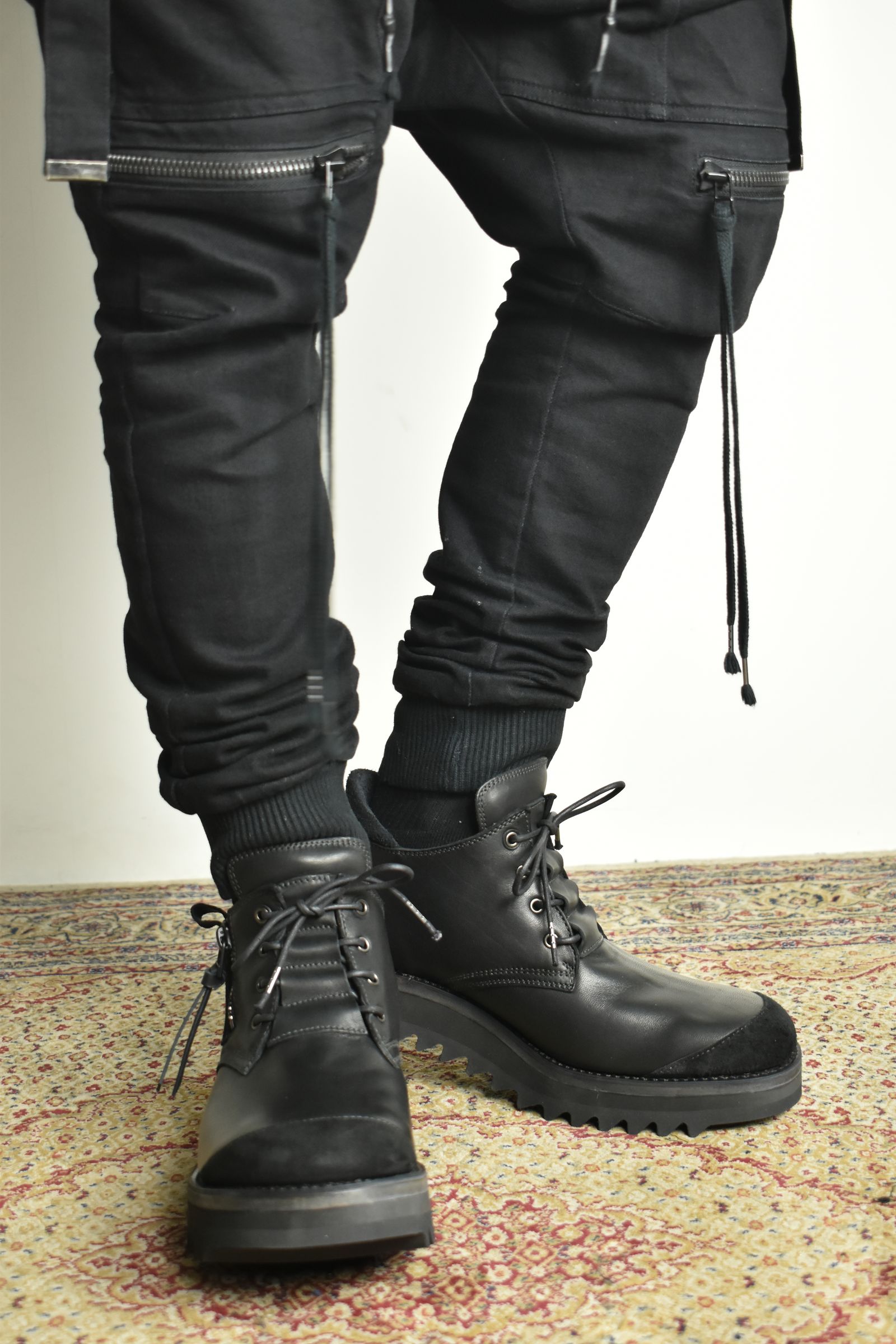 Horse Leather Derby Shoes"Black" / ホースレザーダービーシューズ"ブラック"