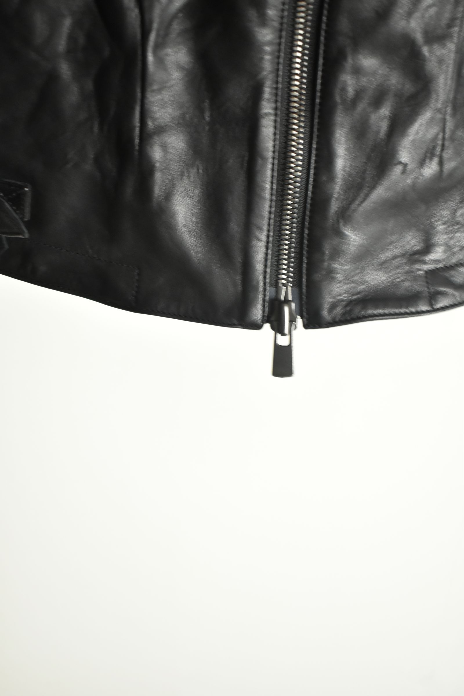 Horse Leather Collar Detachable Jacket"Black" / ホースレザーカラーデタッチャブルジャケット"ブラック"