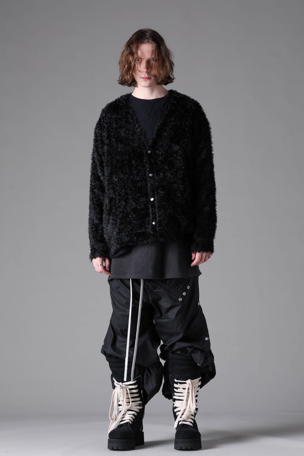 《2026AW先行予約》Shaggy Cardigan Shirts"ブラック" / シャギーカーディガンシャツ"ブラック"