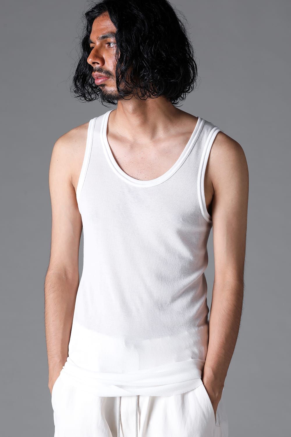 《2026SS先行予約》Rib Tank Top"Black / White / Stone / Greige / Sand" / リブタンクトップ"ブラック/ホワイト/ストーン/グレージュ/サンド"