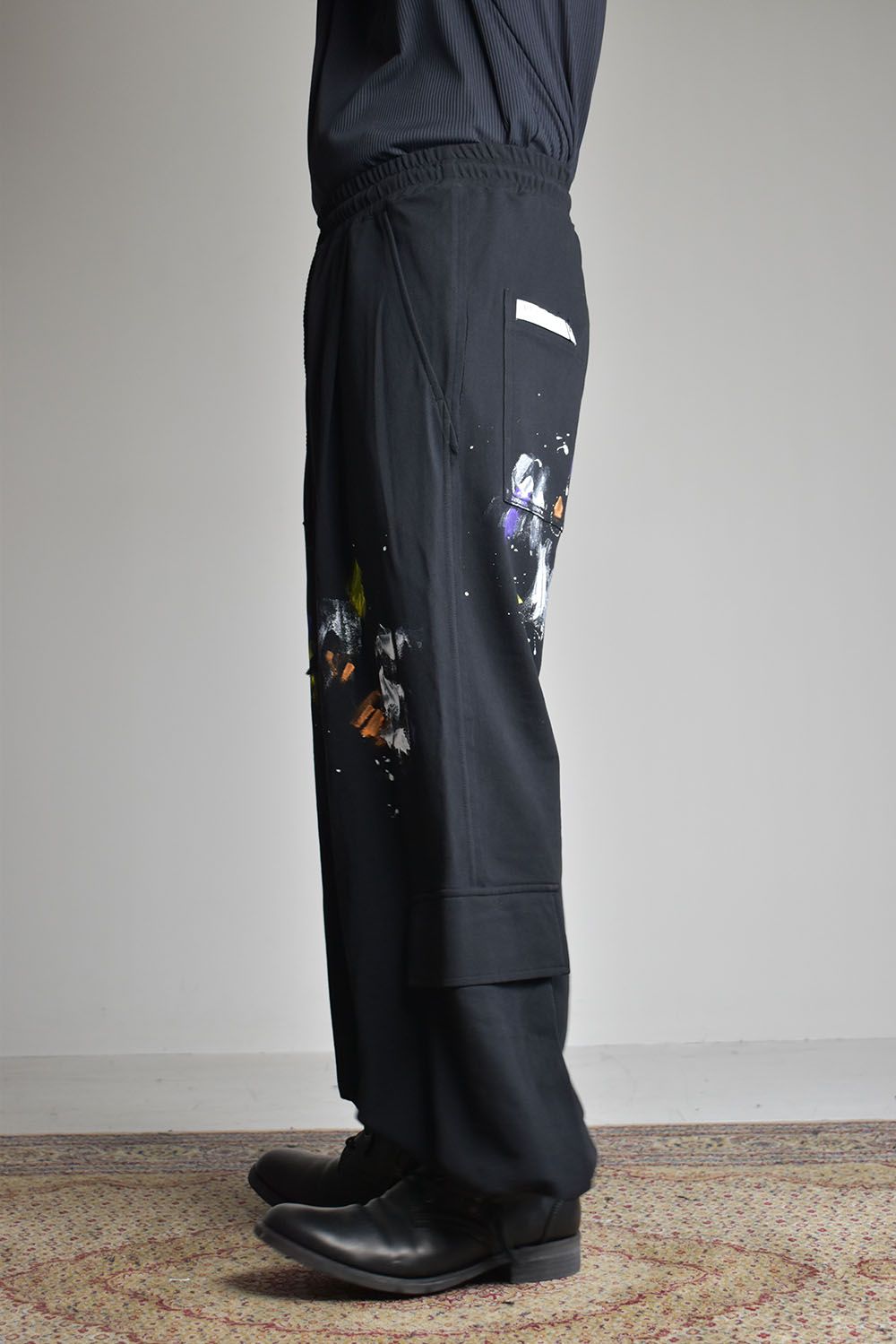 Abstract Inlay Cargo Pants"Black"/アブストラクトインレーカーゴパンツ"ブラック"