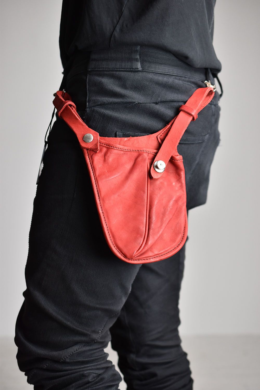 Double Shoulder Waste Bag"Red"/ダブルショルダーウエストバッグ"レッド"