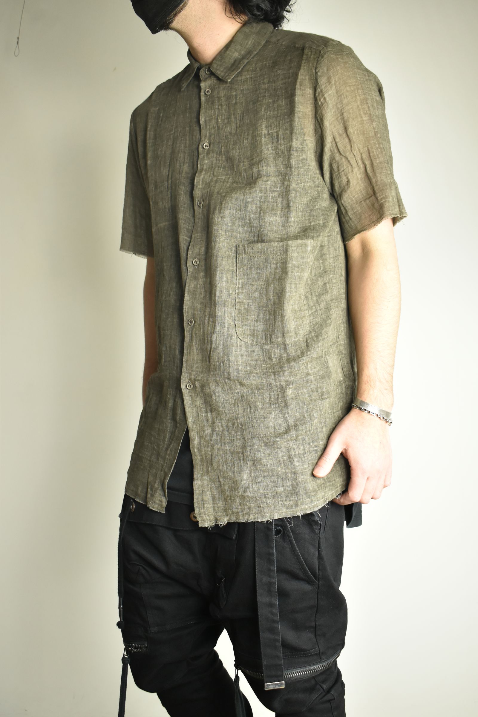 Short Sleeve Shirts"Charcoal Brown" / ショートスリーブシャツ"チャコールブラウン"