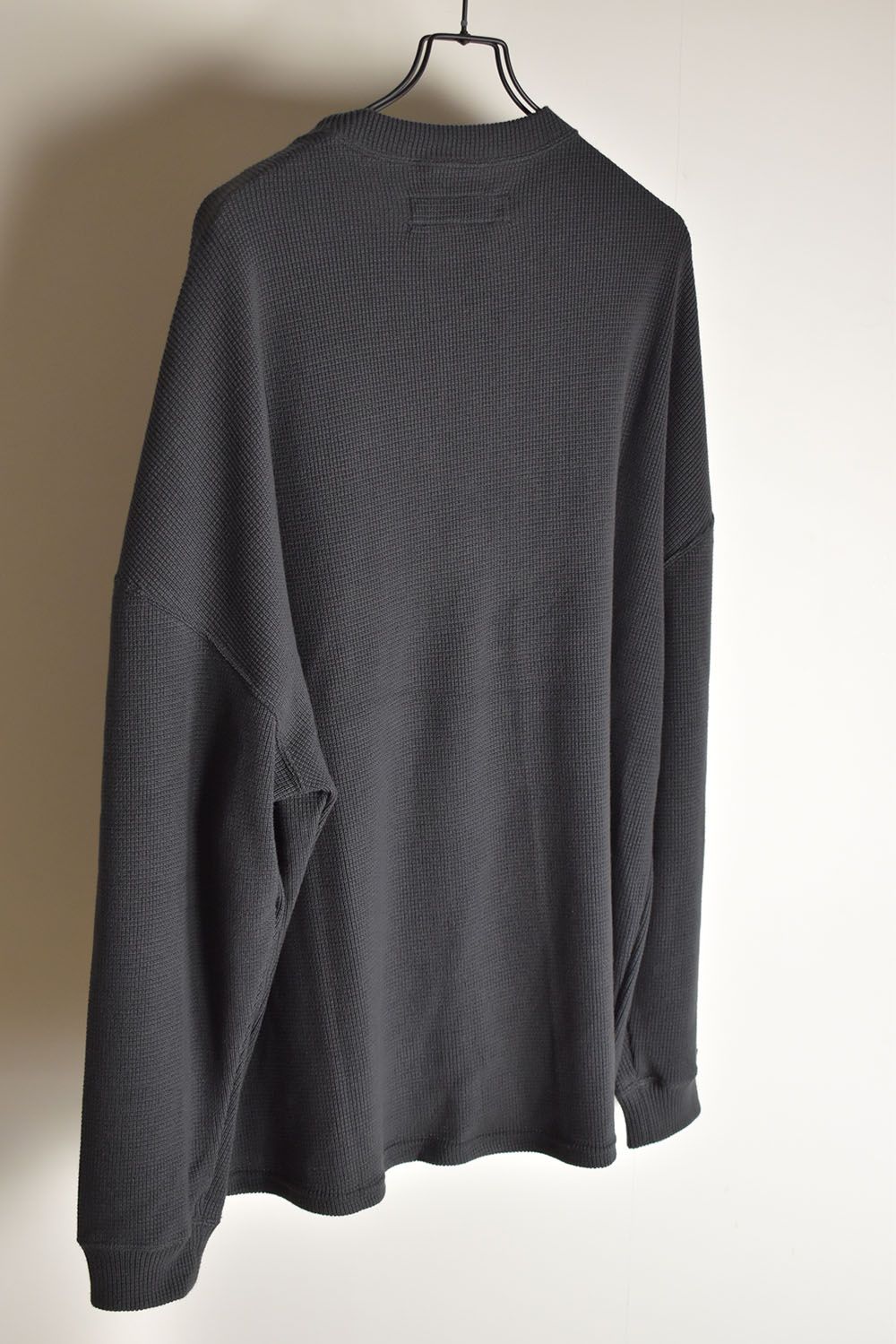 Rib Knit Over Size Top"D.Grey"/リブニットオーバーサイズトップ"ダークグレー"