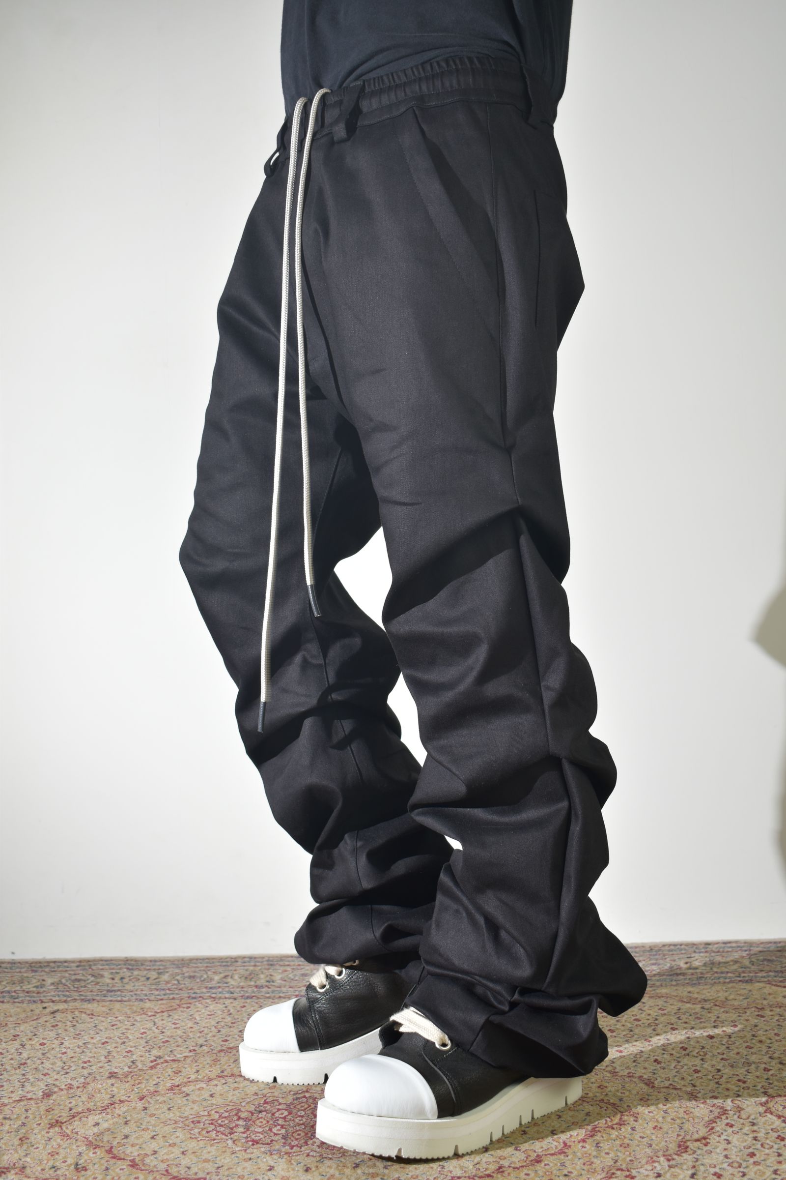 《2026AW先行予約》Boots Cut Tuck Pants"Black" / ブーツカットタックパンツ"ブラック"
