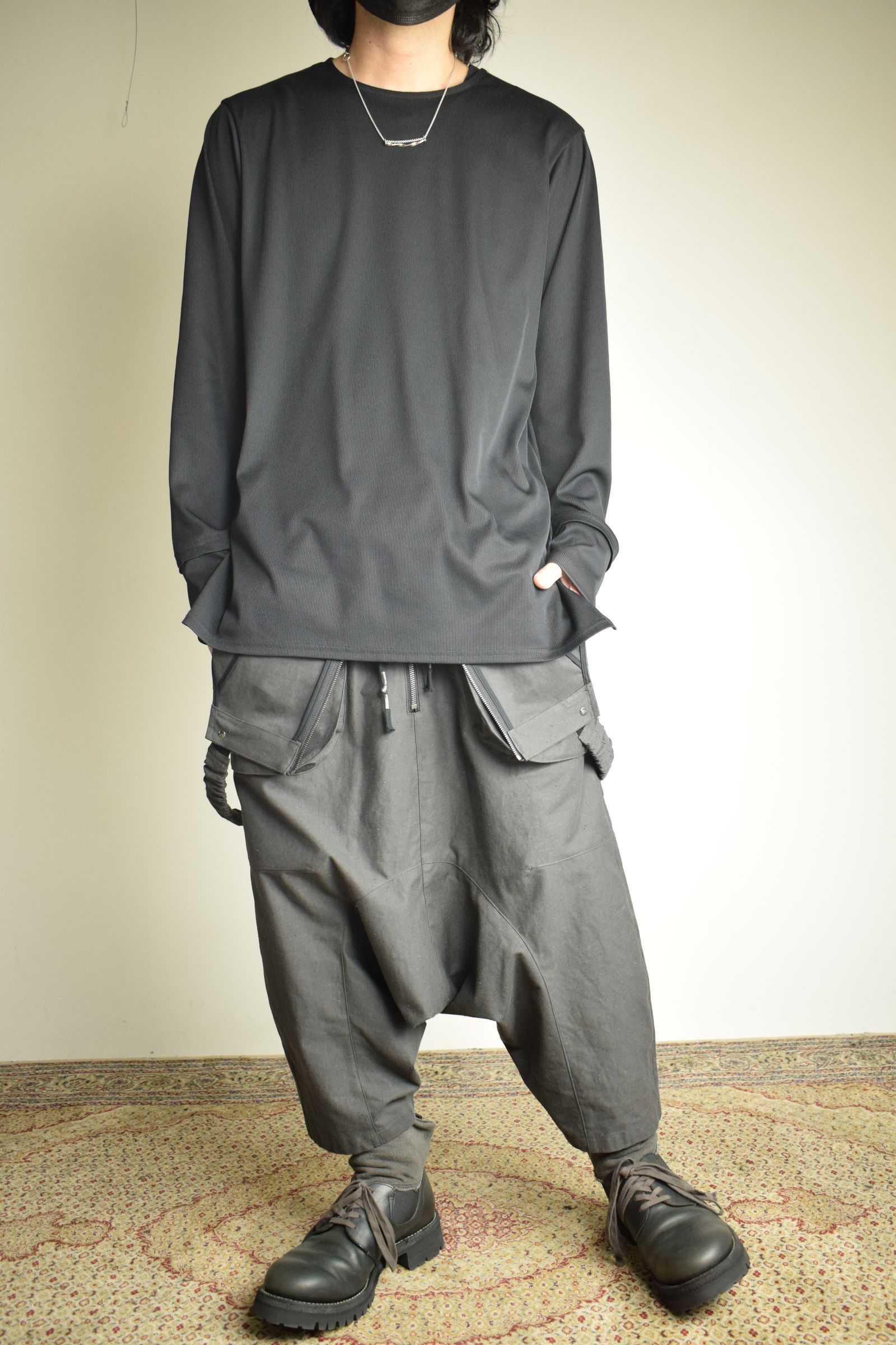 Deep Crotch Over All"Charcoal" / ディープクロッチオーバーオール"チャコール"