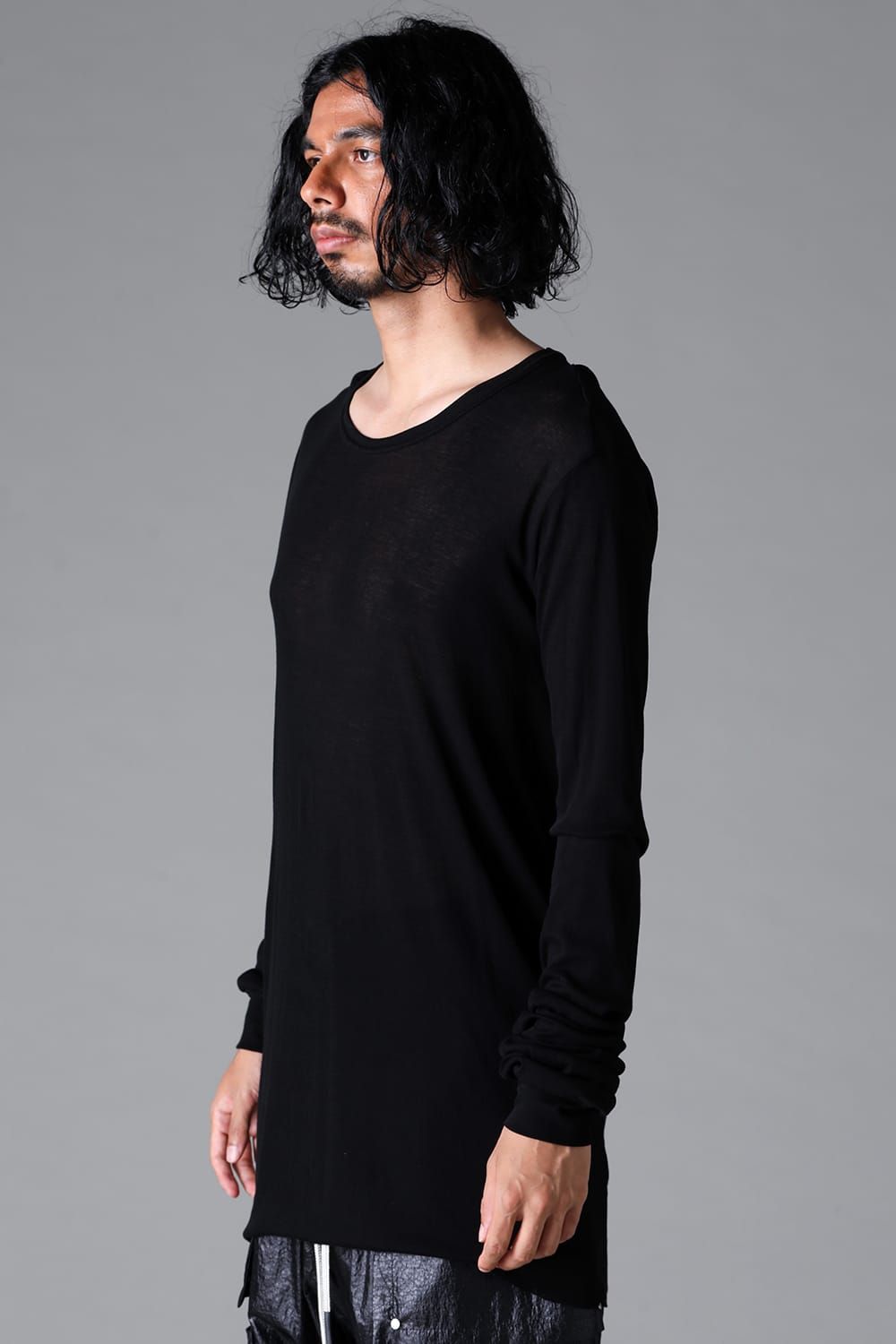 《2026SS先行予約》Gauze Jersey Long Sleeve"Black / Cream /White /Stone /Brown" / ガーゼジャージーロングスリーブ"ブラック/クリーム/ホワイト/ストーン/ブラウン"