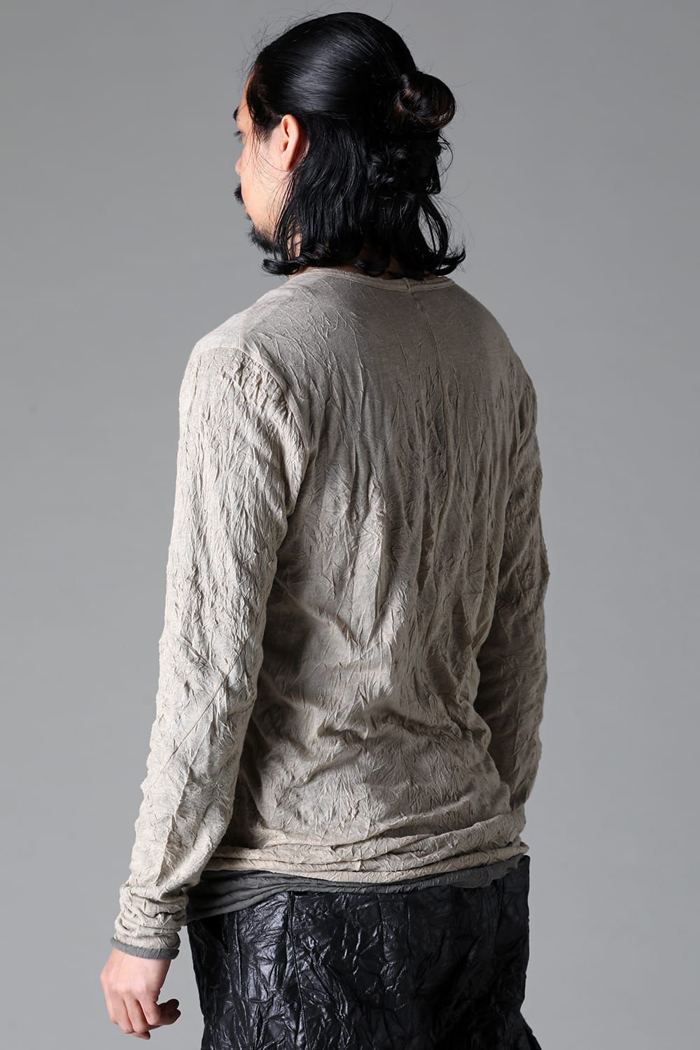 《2025AW先行予約》Layered Long Top"BK×WH/IV×GY/BK×BR/BK×BK/IV×IV/BR×GY" / レイヤードロングトップ"ブラック×ホワイト/アイボリー×グレー/ブラック×ブラウン/ブラック×ブラック/アイボリー×アイボリー/ブラウン×グレー"