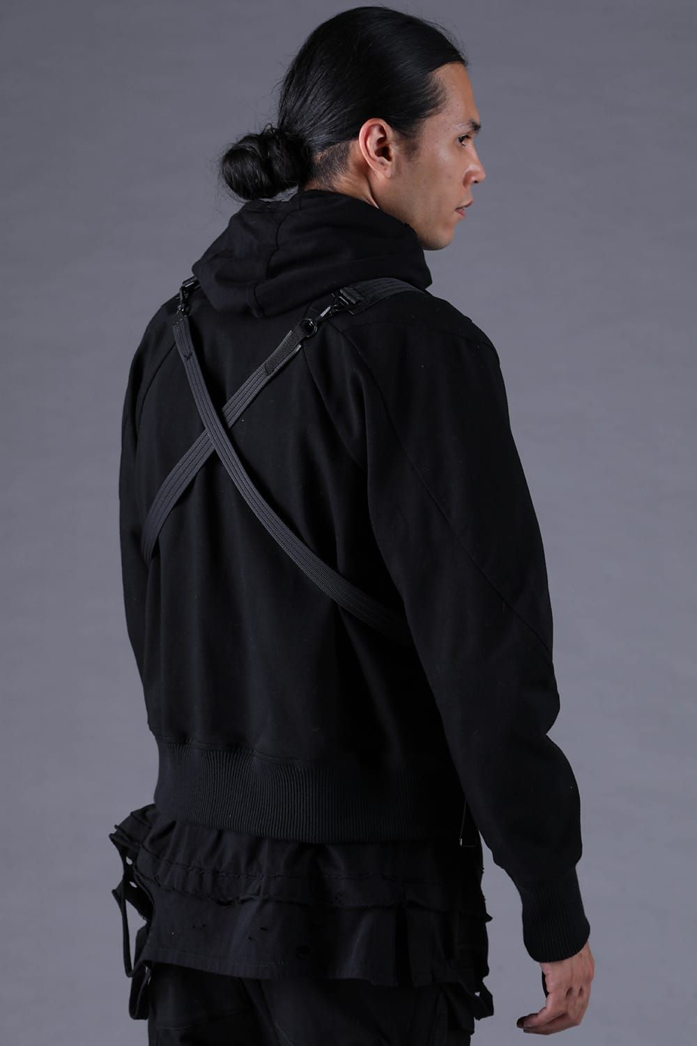 《2027SS先行予約分》Dry Jersey Harness Belt Blouson"Black" / ドライジャージハーネスベルトブルゾン"ブラック"