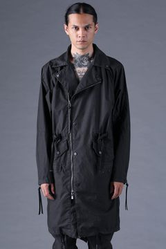 《2027SS先行予約分》Pigment-Coated Rider's Coat"Black" / 顔料コーティングライダースコート"ブラック"