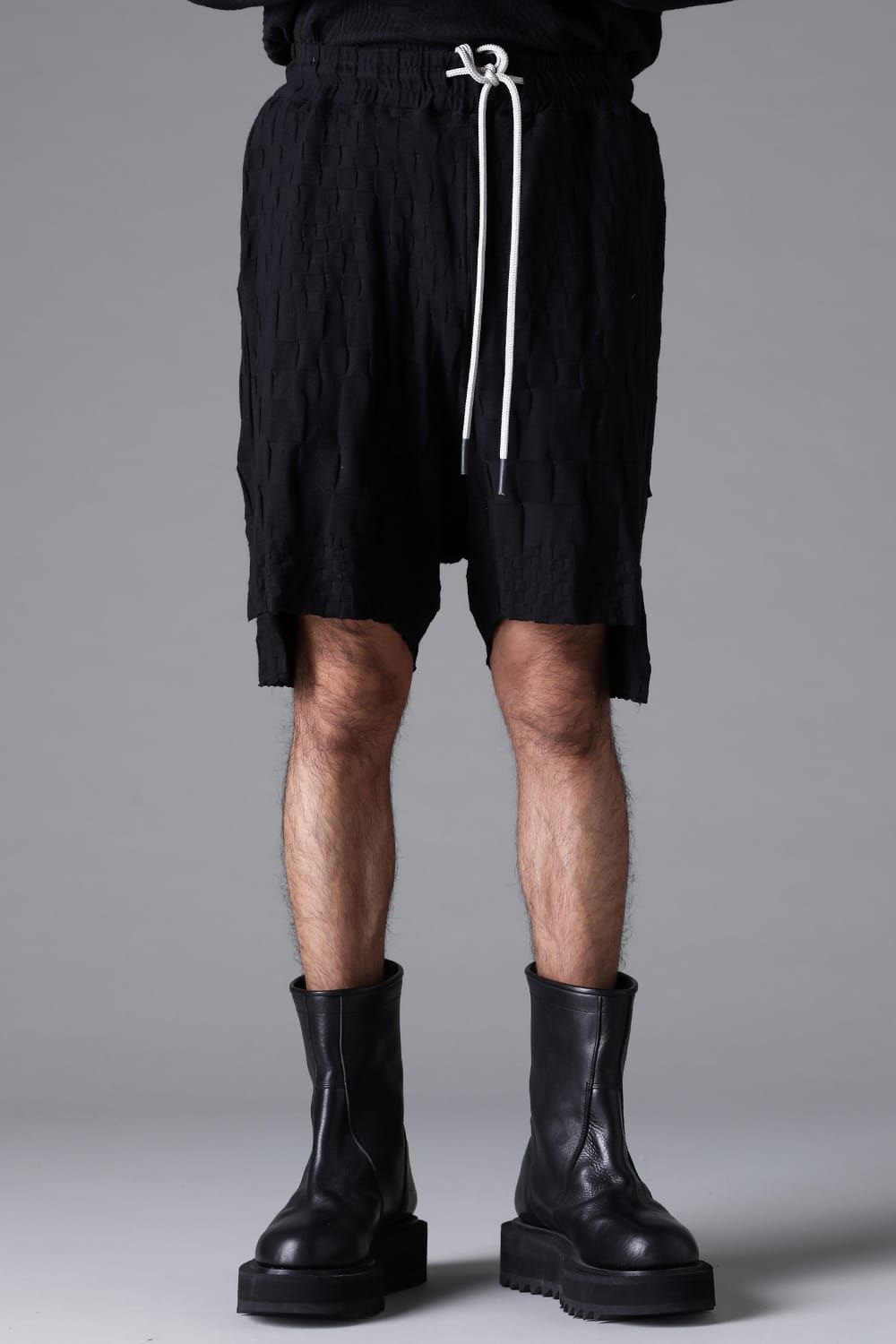 《2026SS先行予約》Gradient Plaid Pattern Shorts"Black / Cream" / グラデーションチェックパターンショーツ"ブラック/クリーム"