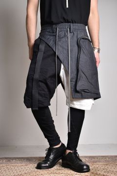 Combi Skirt Combi Shorts"Black×White"/コンビスカートコンビショーツ"ブラック×ホワイト"