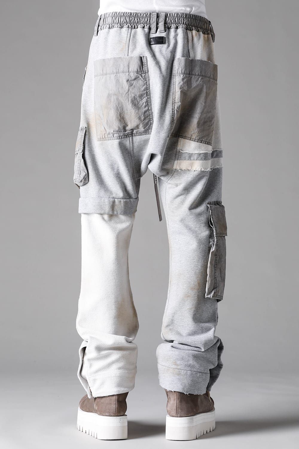 《2027SS先行予約》Vintage Cargo Flare Long Pants "Black × Brown / Grey × L.Grey / Ivory" / ヴィンテージカーゴフレアロングパンツ"ブラック×ブラウン / グレー×ライトグレー / アイボリー"