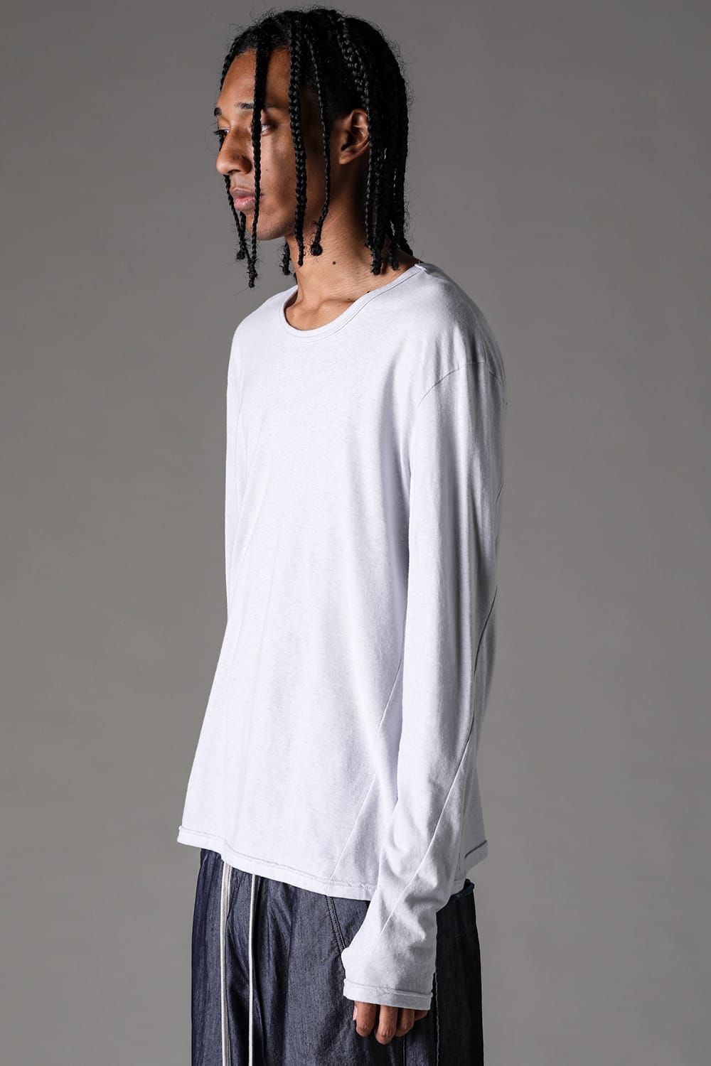 《2027SS先行予約》Switching Long Sleeve "Black / Ivory / Greige / Ice Blue / Pale Shell" / スウィッチングロングスリーブ"ブラック/アイボリー/グレージュ/アイスブルー/ペイルシェル"