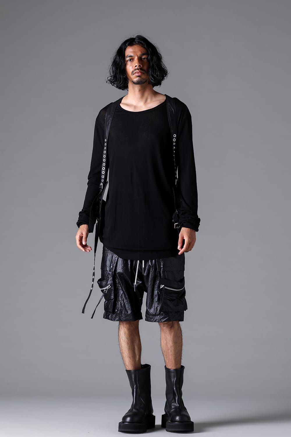 《2026SS先行予約》Gauze Jersey Long Sleeve"Black / Cream /White /Stone /Brown" / ガーゼジャージーロングスリーブ"ブラック/クリーム/ホワイト/ストーン/ブラウン"