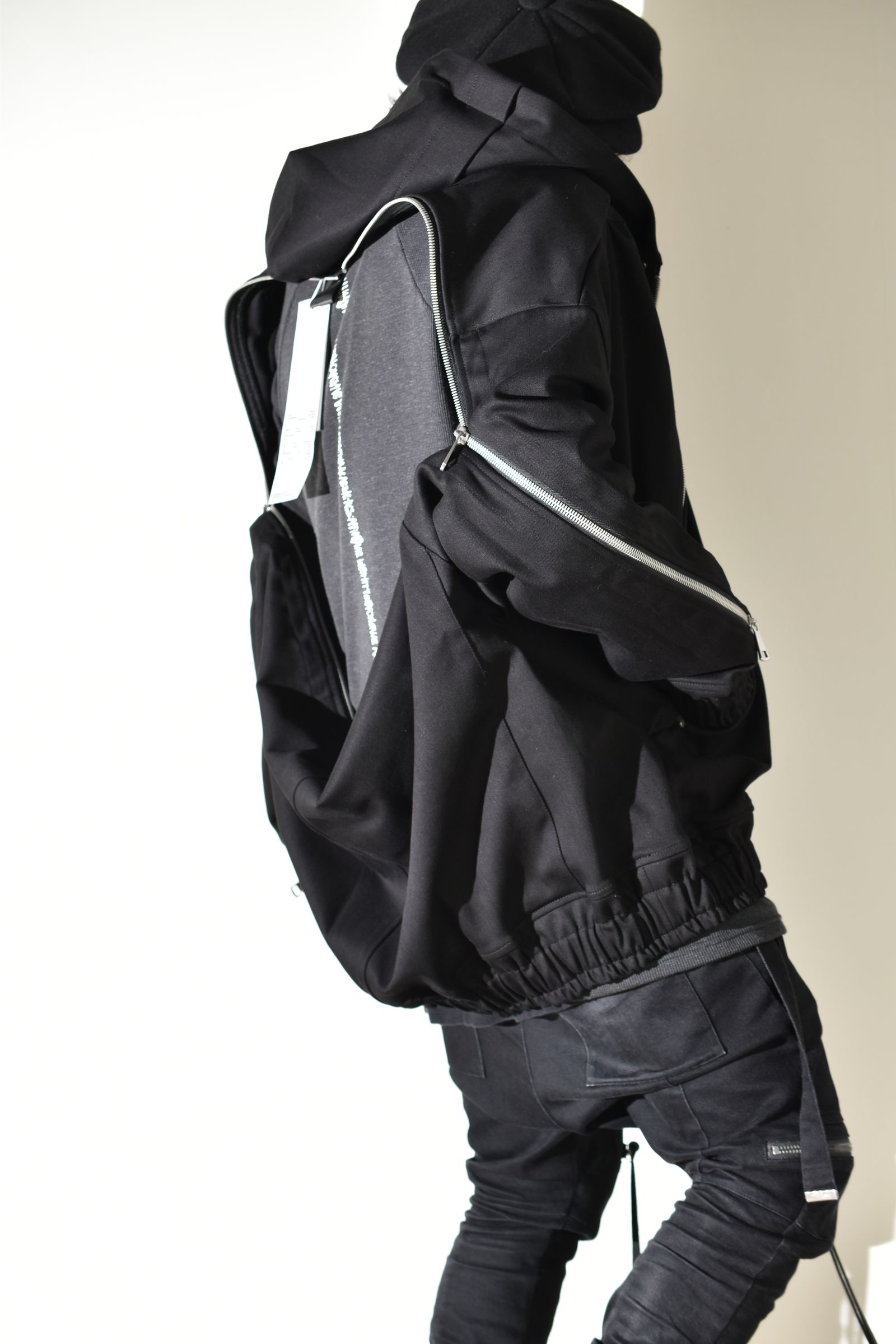 Denim Zip Hoodie Blouson"Black" / デニムジップフーディブルゾン"ブラック"