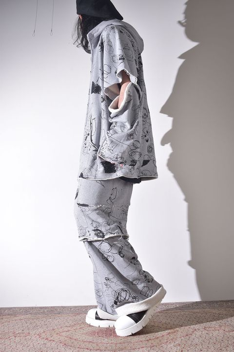 春夏のラフなスウェット