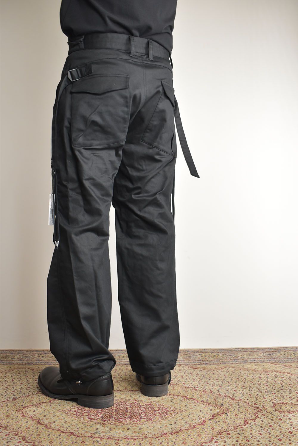 Jersey-like Denim Work Baggy Pants “Black" / ジャージーライクデニムワークバギーパンツ"ブラック"