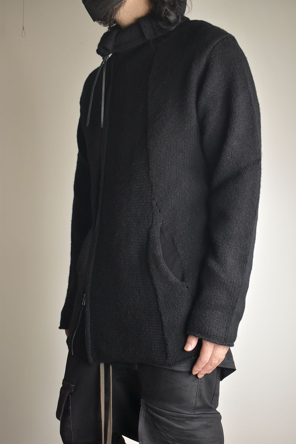 Riders Knit"Black" / ライダースニット"ブラック"