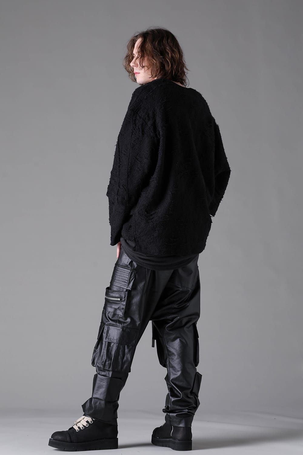 《2026AW先行予約》Layerd Over Sized Pullover"Black" / レイヤードオーバーサイズプルオーバー"ブラック"