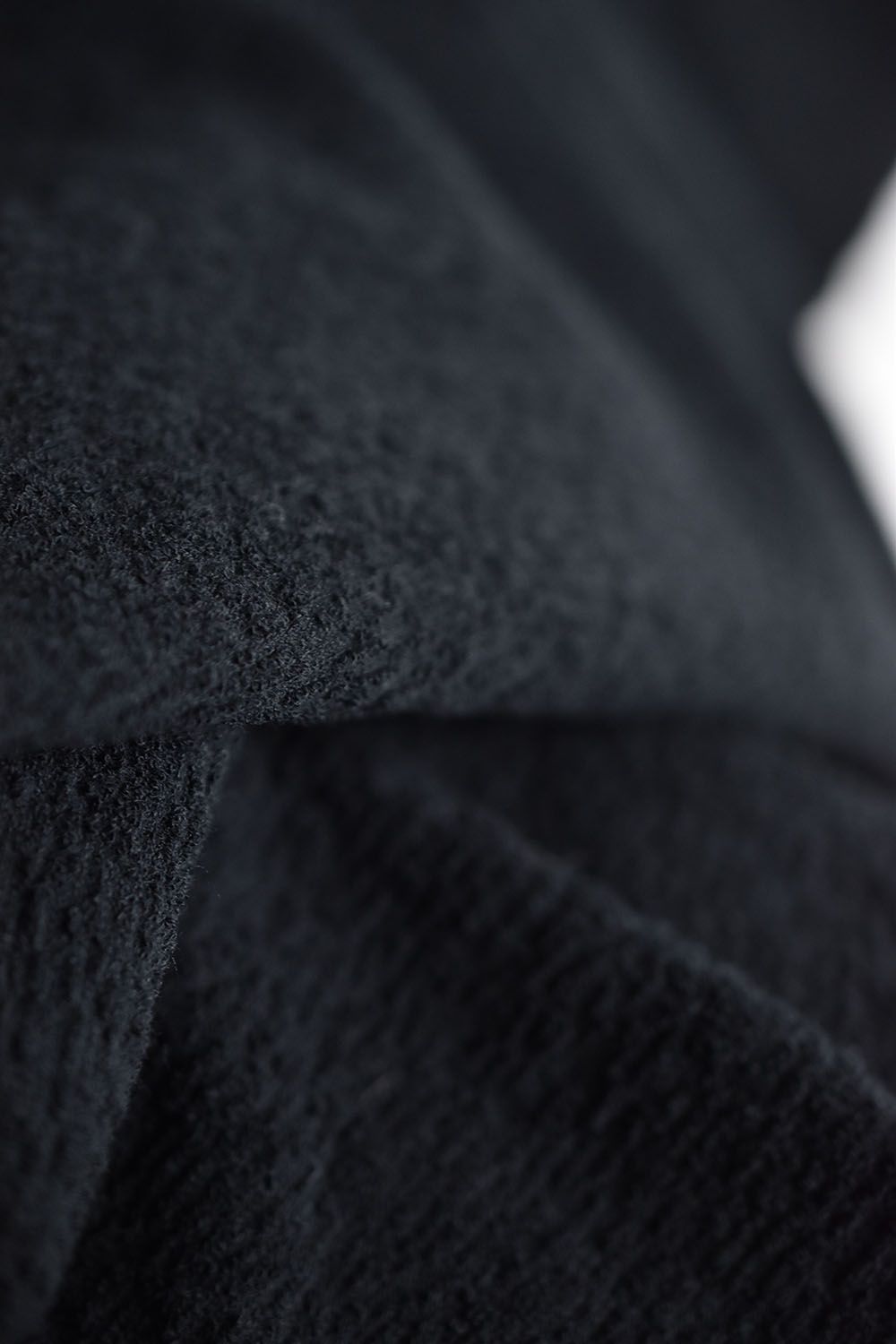 Random Pile Fabric Cut & Swen"Black"/ランダムパイルファブリックカットソー"ブラック"