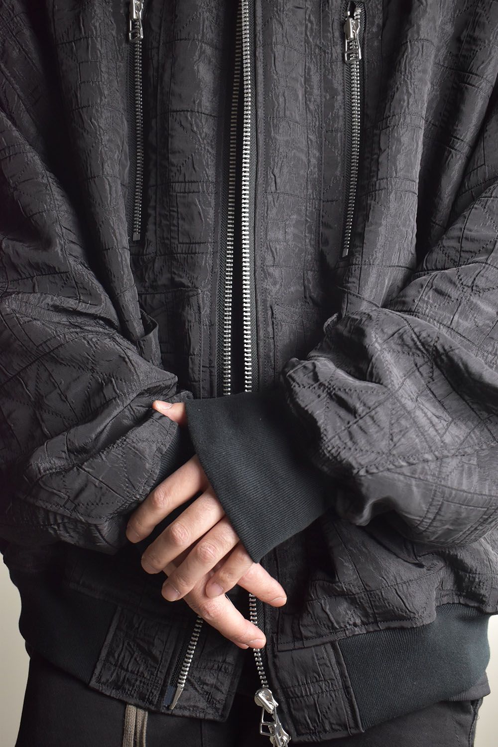 Geometry Jumbo MA-1 Blouson"Black" / ジオメトリージャンボMA-1ブルゾン"ブラック"