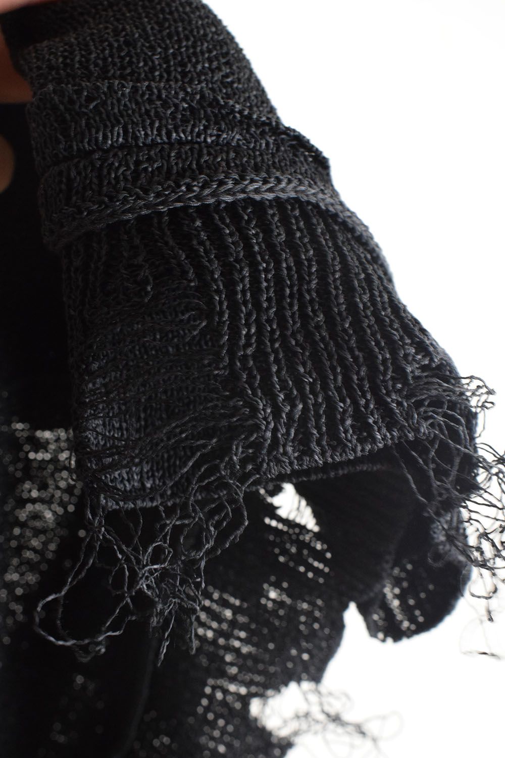 Dock Reverse Knit Tee"Black" / ドッキングリバースニットTee"Black"