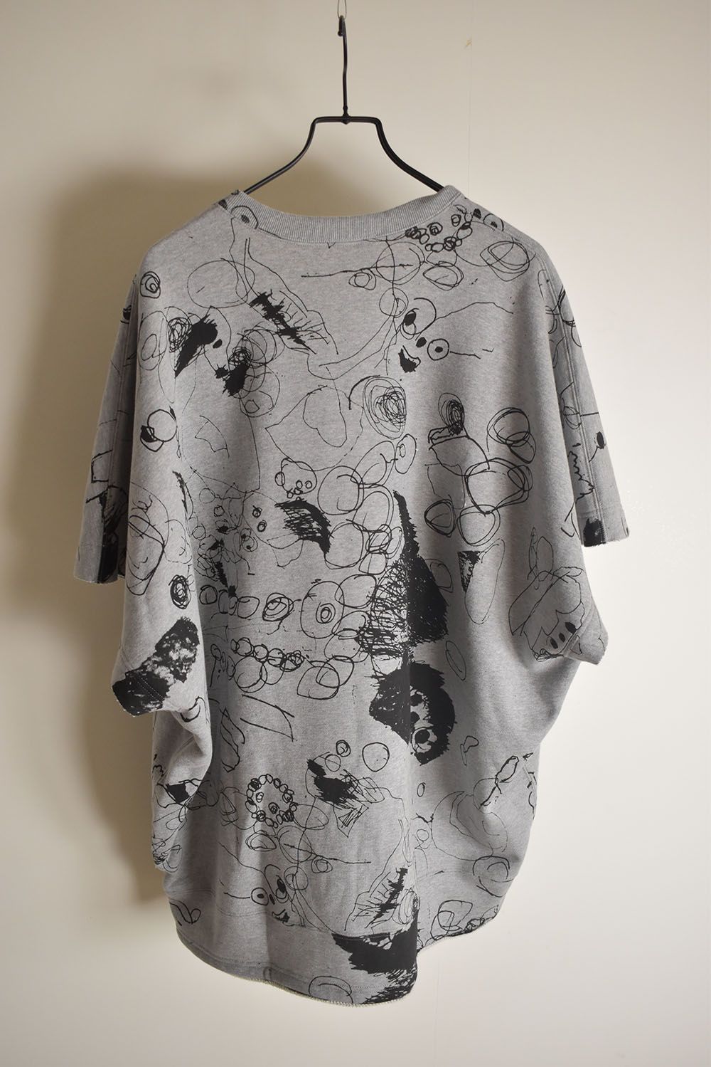 Sweat Oversize Print Pullover"Grey" / スウェットオーバープリントプルオーバー"グレー"