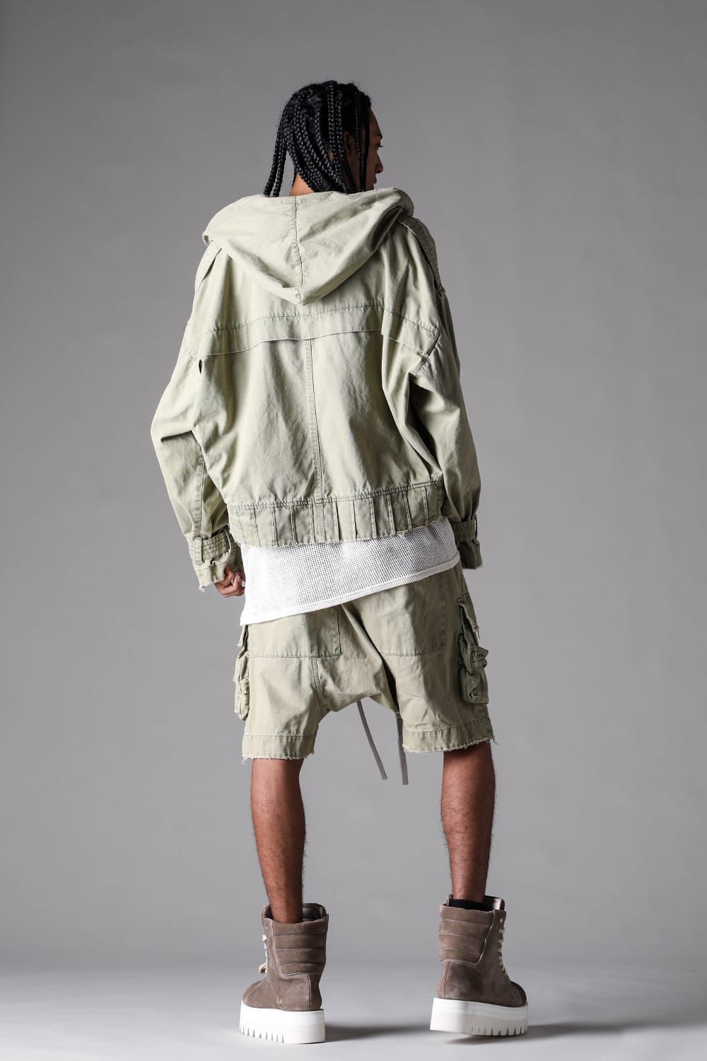 《2027SS先行予約》Hoodie Blouson "Vintage Black / Dust Grey / Dusty Olive" / フーディブルゾン "ヴィンテージブラック /ダストグレー /ダスティオリーブ"