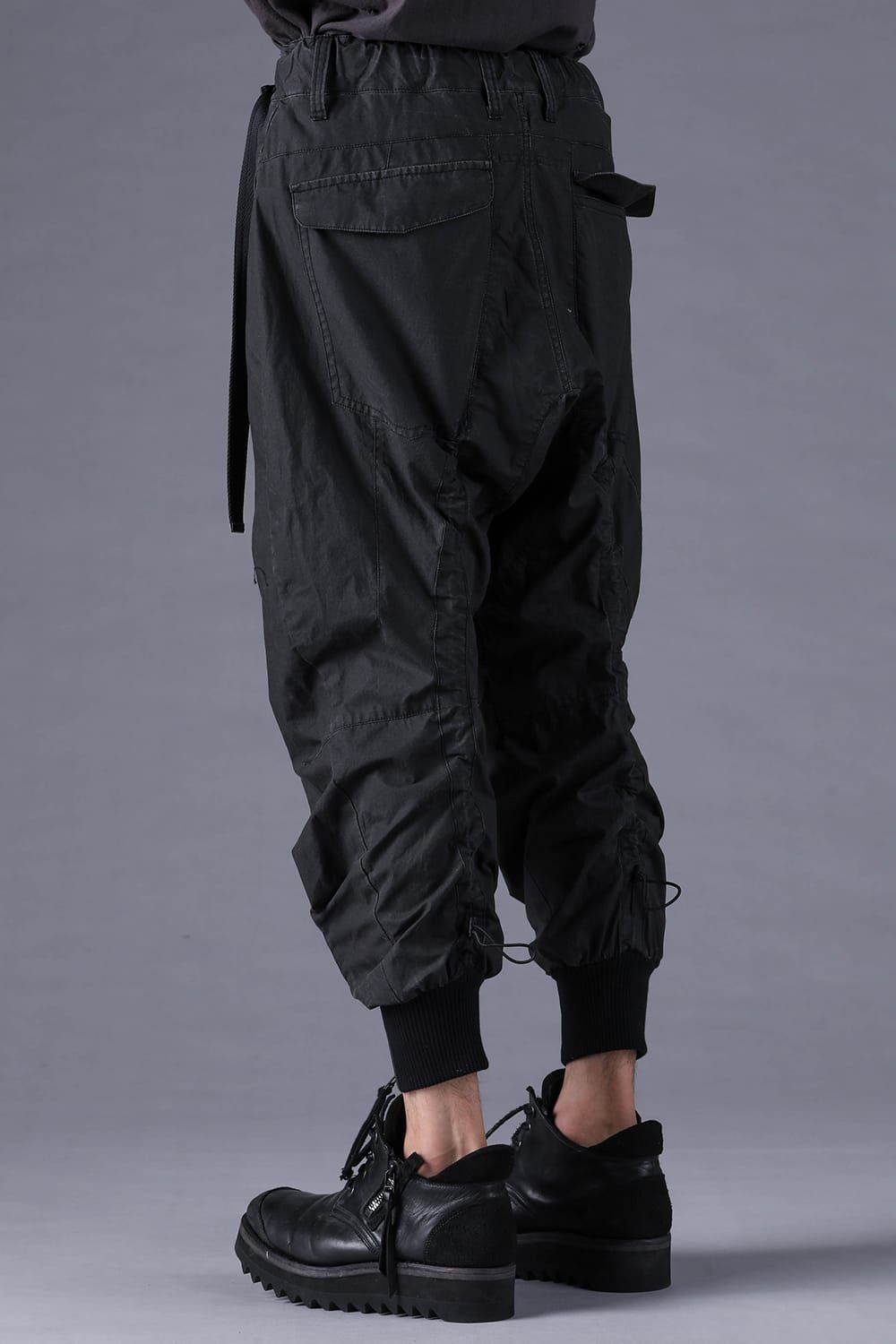 《2027SS先行予約分》Pigment-Coated Parachute Jog Pants"Black" / 顔料コーティングパラシュートジョグパンツ"ブラック"