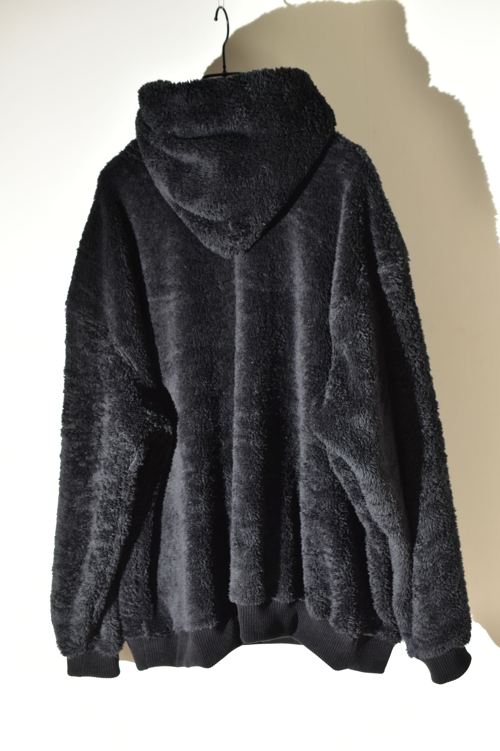 Fleece Big Hoodie "Black" / フリースビッグフーディ "ブラック"
