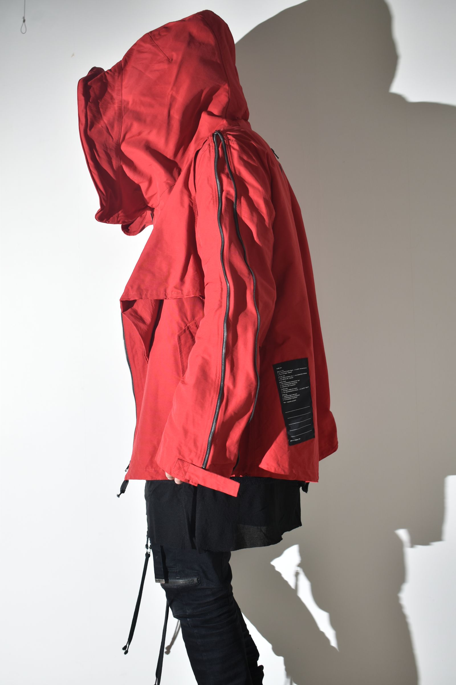 Multi Zip Short Mods Coat"Red" / マルチジップショートモッズコート"レッド"